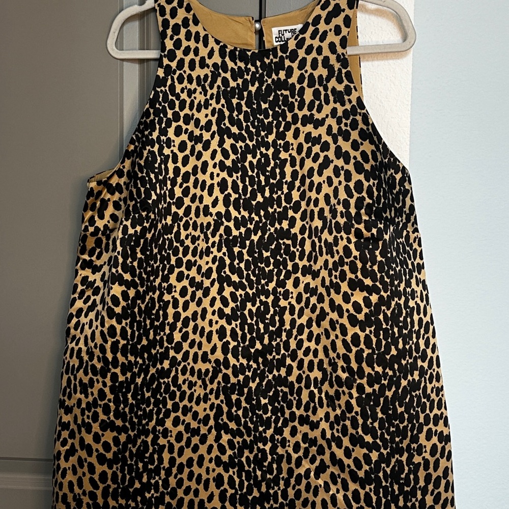 Leopard Print Sleeveless Dress